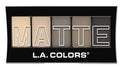 5-pan matte eyeshadow palette with nude to dark brown shades, L.A. COLORS