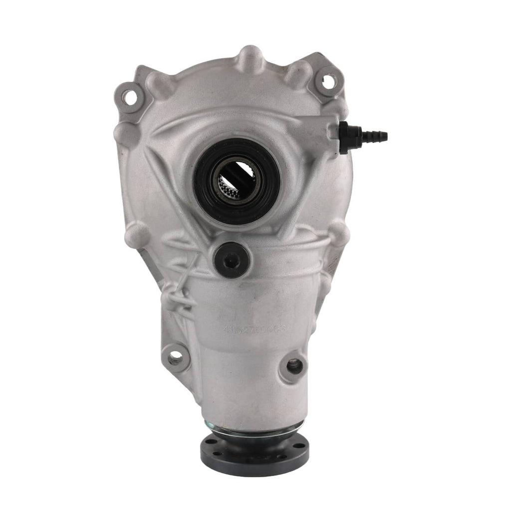 Front differential carrier assembly, silver housing with side port and central opening