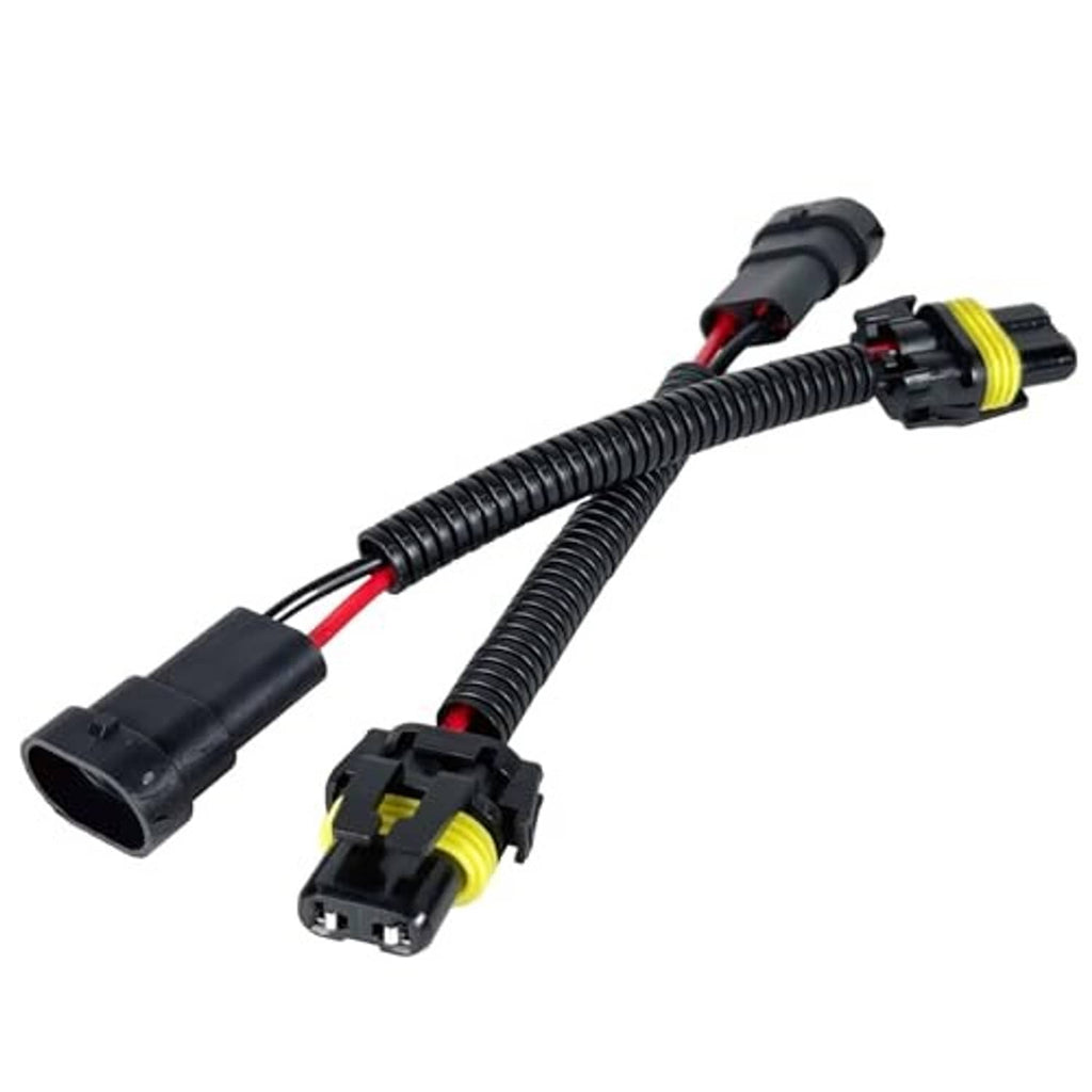 H11 to 9006/9005 exchange connector pigtail wiring harness with plug ends