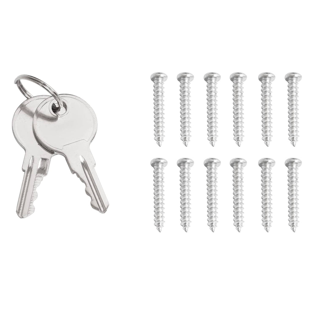 Dash cover mounting kit with two keys and screws set