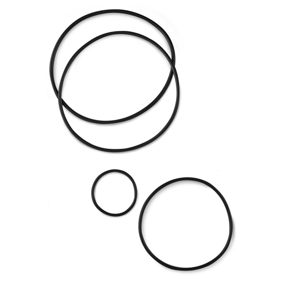 Two large and one small black O-ring gasket for sand filter pump air release valve