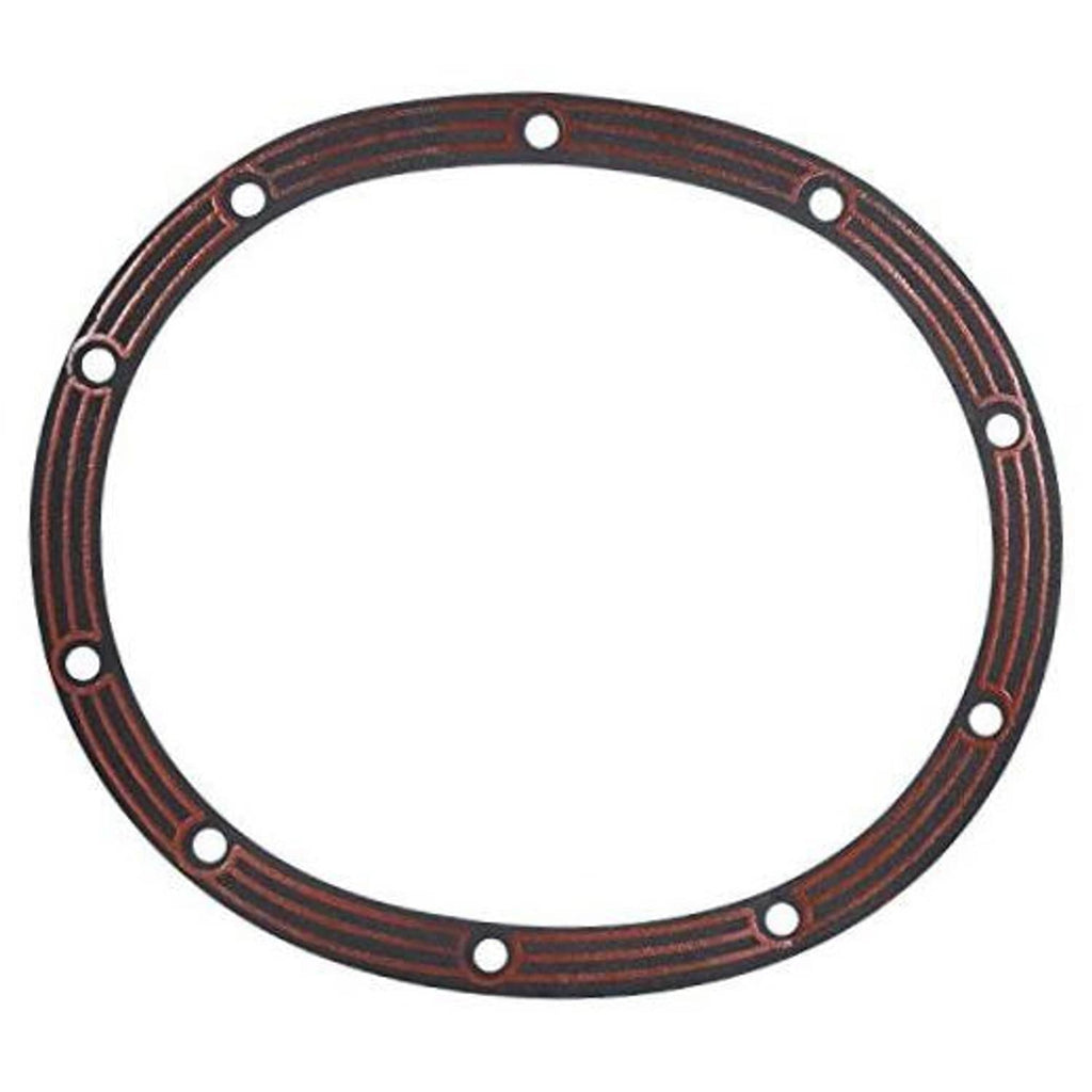 Differential cover gasket ring, dark rubber-coated with multiple bolt holes