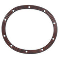 Differential cover gasket ring, dark rubber-coated with multiple bolt holes