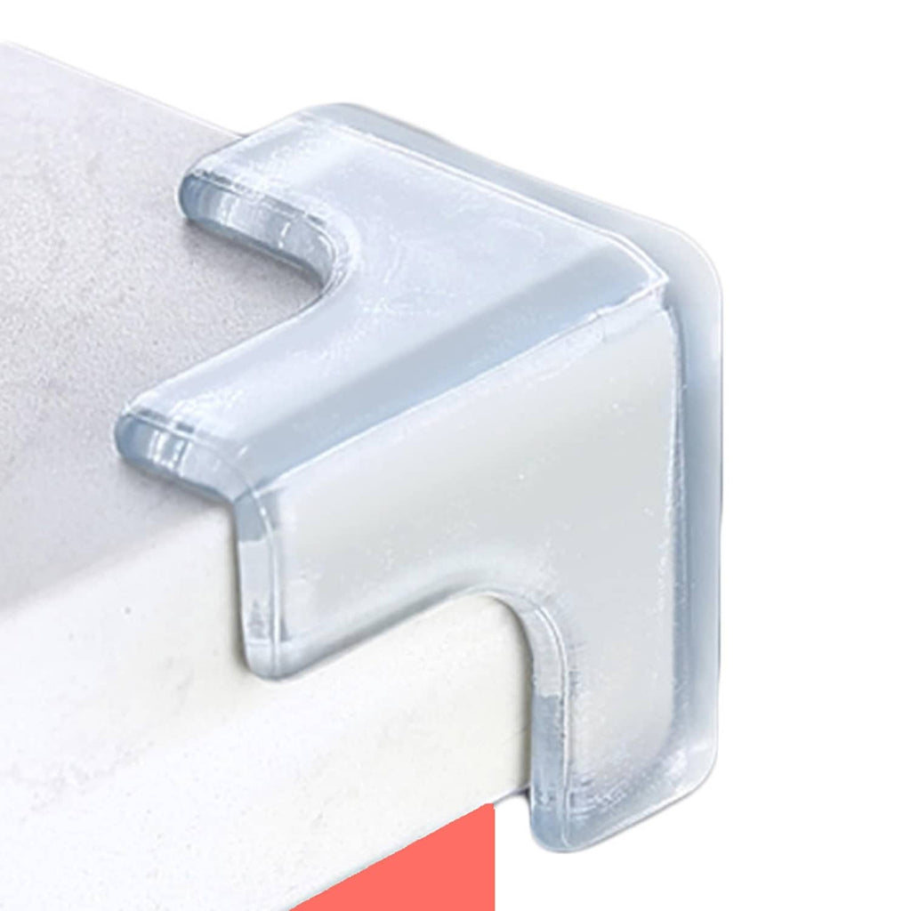 saicheek transparent silicone corner protector, clear L-shaped guard for furniture edges