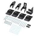 4 in steel golf cart block lift kit brackets with hardware, black powder-coated