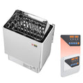 Stainless steel electric sauna heater with external temperature controller and keypad