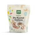 Whole Foods Market 365 organic dry roasted salted cashews in stand-up pouch