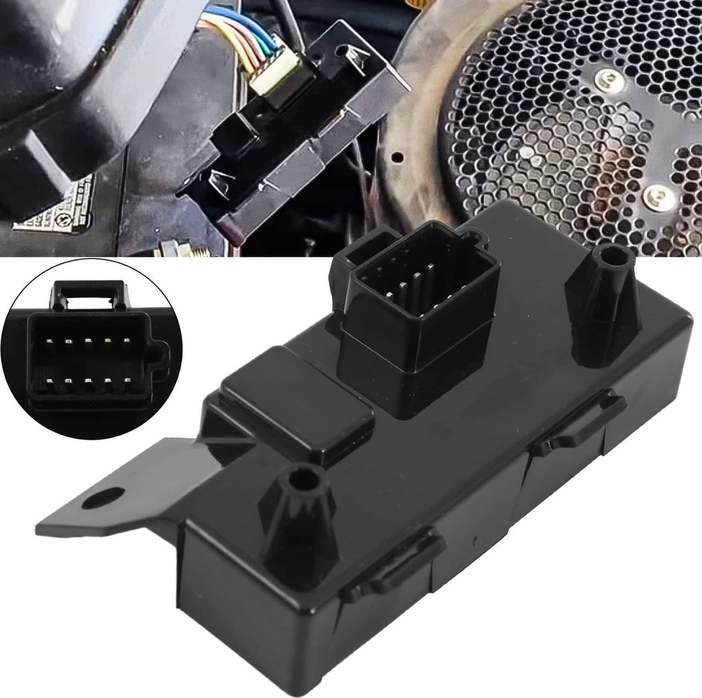 Black electronic control unit module with multi-pin connector and mounting bracket