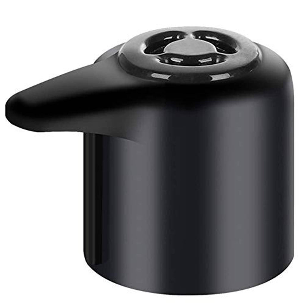 Black steam release valve handle replacement, with round center vent control