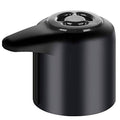 Black steam release valve handle replacement, with round center vent control