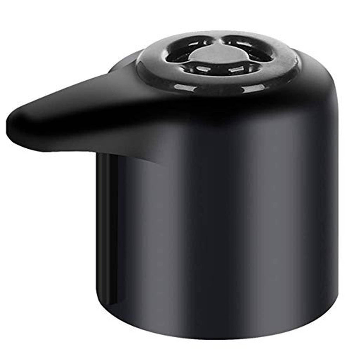 Black steam release valve handle replacement, with round center vent control