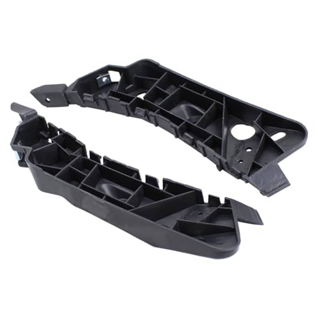 Black plastic bumper fender holder brackets with hollow internal support structure