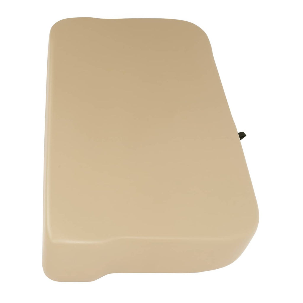 Tan seat bottom cushion angled view with smooth molded shape