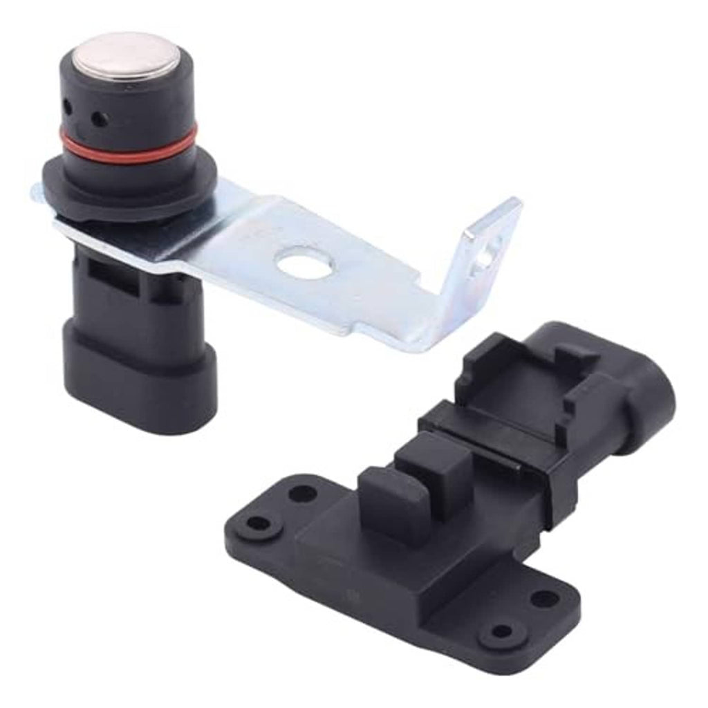 Engine position sensor kit with black connector, mounting plate, and metal support arm