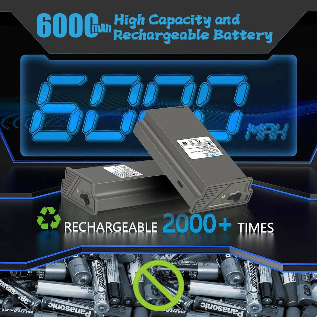 Gray rechargeable hunting battery pack with built-in status LEDs