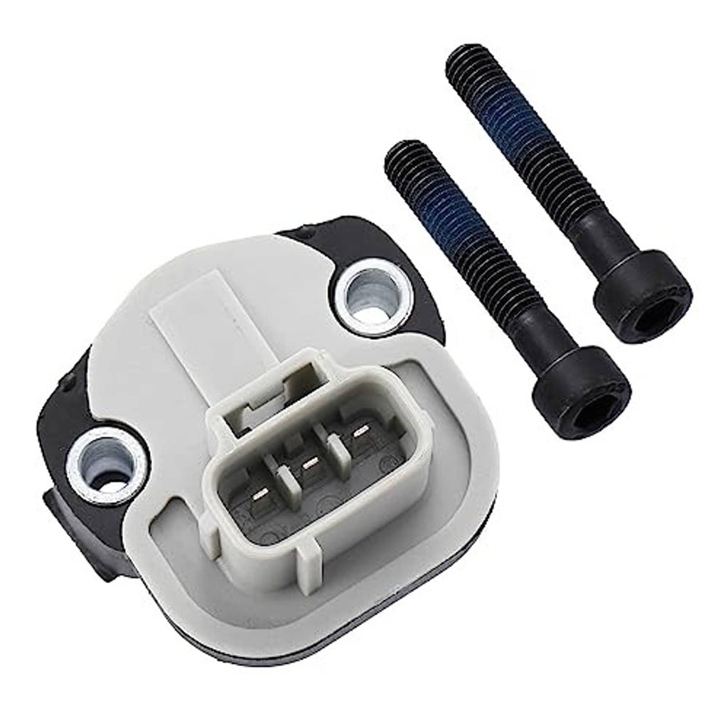 Throttle position sensor with 3-pin connector and two black threaded studs
