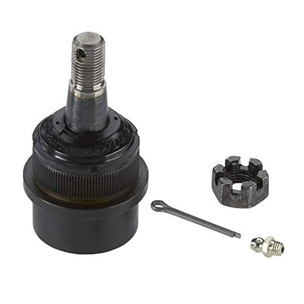 Front upper ball joint with threaded stud and included mounting parts