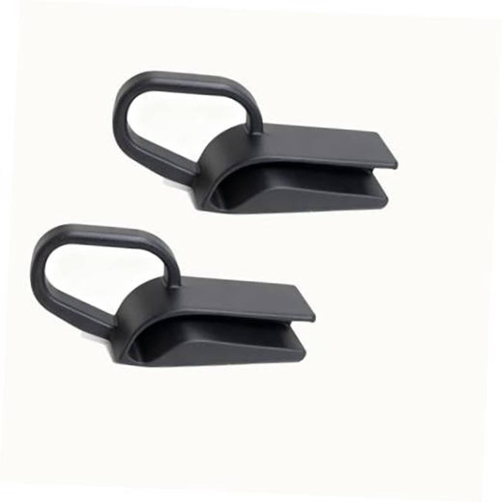 Black brake lever extender pair with loop handles and flat mounting tabs.