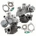 Turbocharger components kit with metal housings and green gasket plates