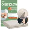 Olicity cheese cloth roll, unbleached pure cotton, finely woven sheet