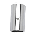 Chrome manual transmission lower shift knob cover, round cylinder with center slot