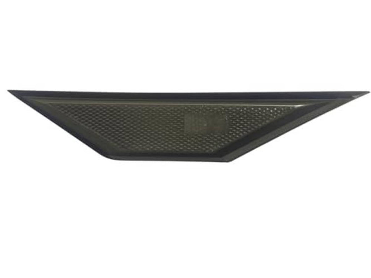 Single dark smoke front bumper side marker lens, angled view