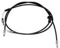 Hood release cable set: black cables with gray clips and terminals, 2-pack