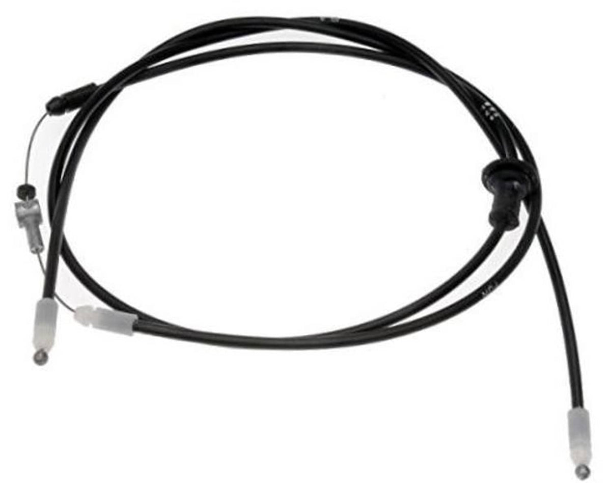 Hood release cable set: black cables with gray clips and terminals, 2-pack