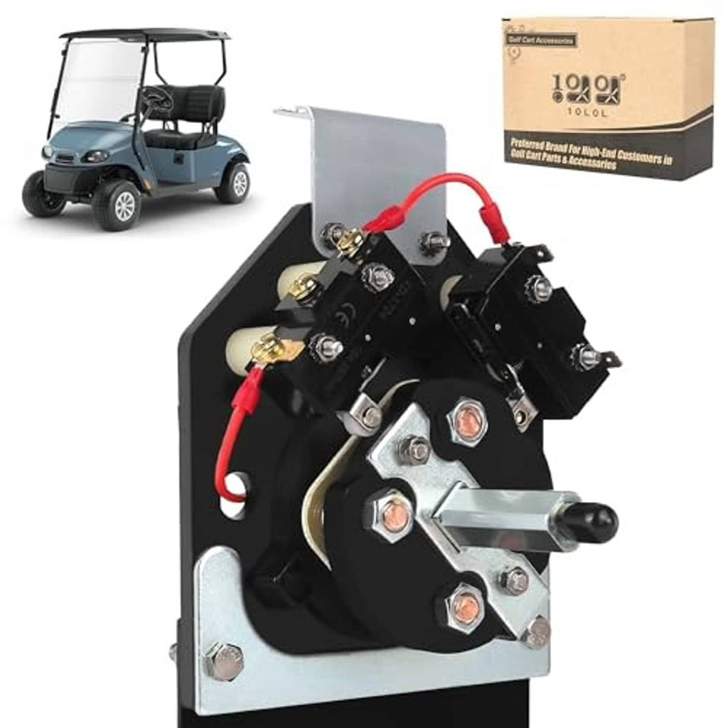 Forward reverse switch assembly, black module with red cables and metal lever
