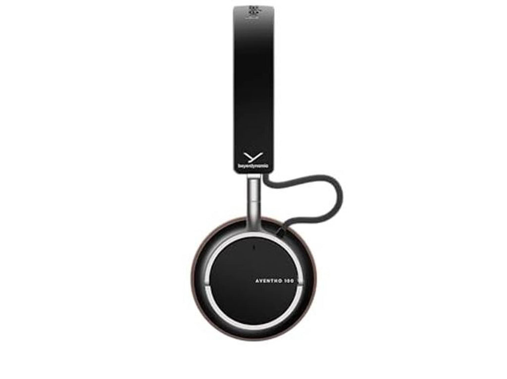 Black on-ear wireless Bluetooth headphones with padded headband and circular ear cups