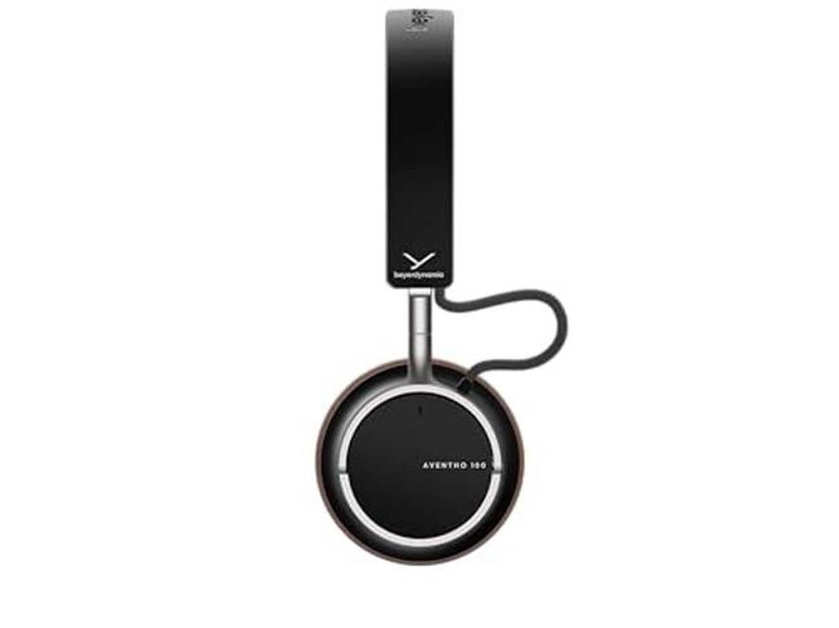 Black on-ear wireless Bluetooth headphones with padded headband and circular ear cups