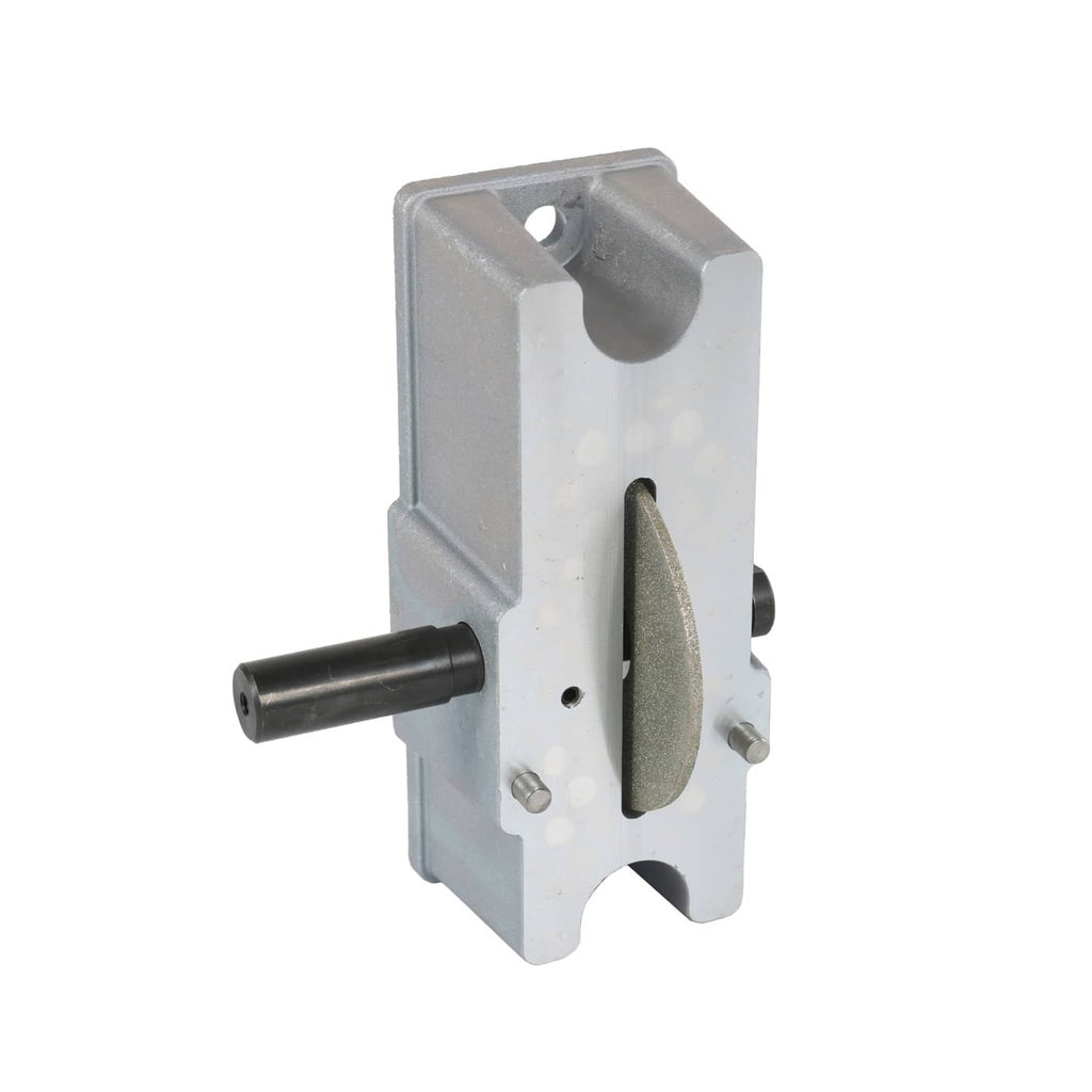 Manual engine piston ring grinding tool with grinding wheel and lateral handle