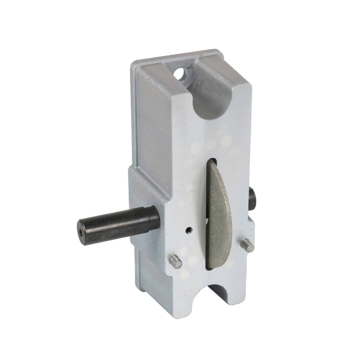 Manual engine piston ring grinding tool with grinding wheel and lateral handle