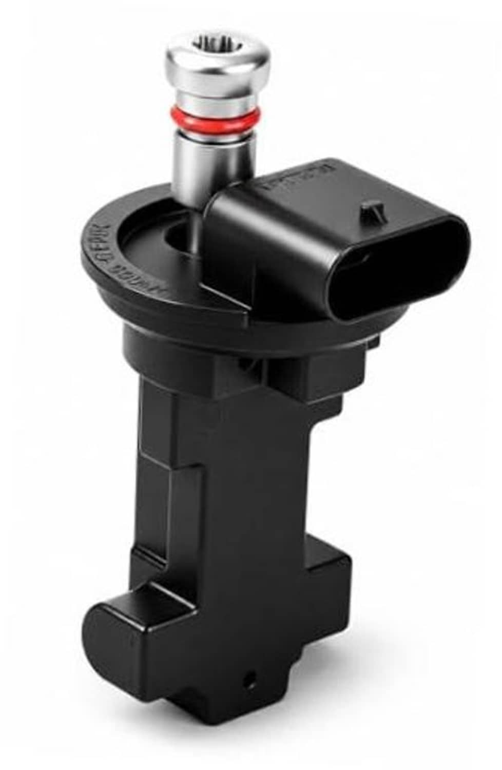 Camshaft position sensor with 4-pin electrical connector and metal threaded terminal