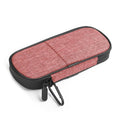 Pink insulated insulin cooler travel case with black zipper and carrying loop