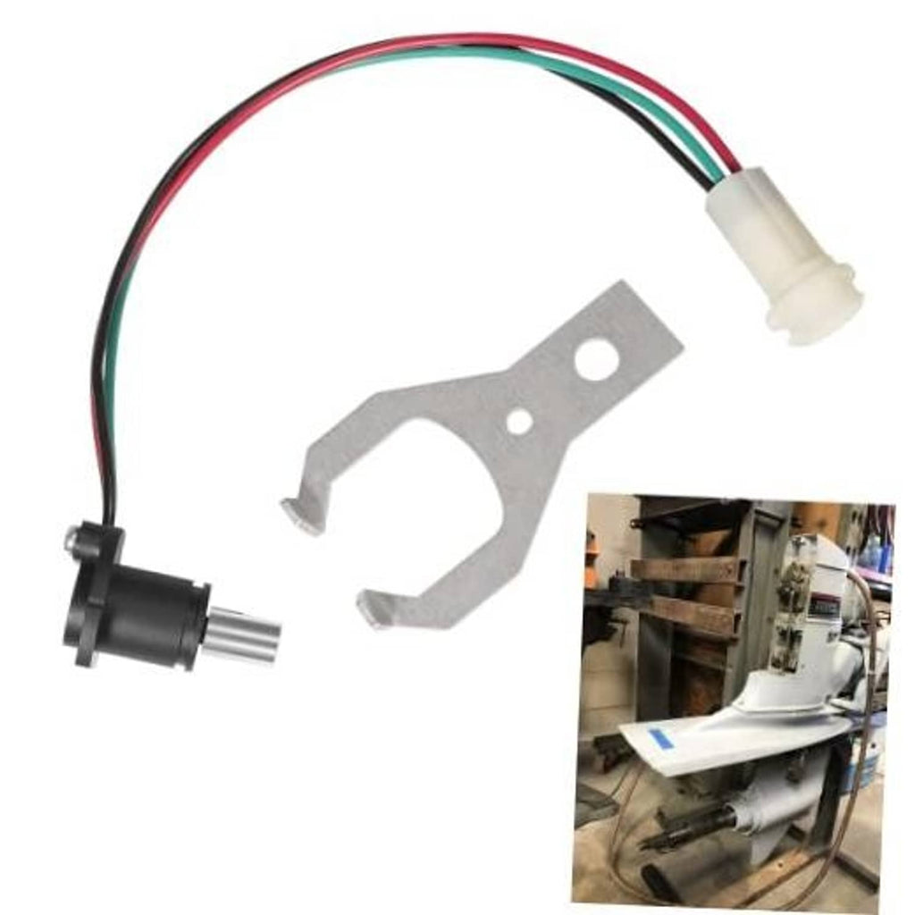 Trim tilt potentiometer sensor kit with wiring harness, metal bracket, and connectors
