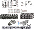 Engine cam lifter kit with cylinder head gaskets, hardware, and timing components