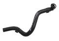 Black coolant air bleed hose with bent rubber tubing and end barb fitting