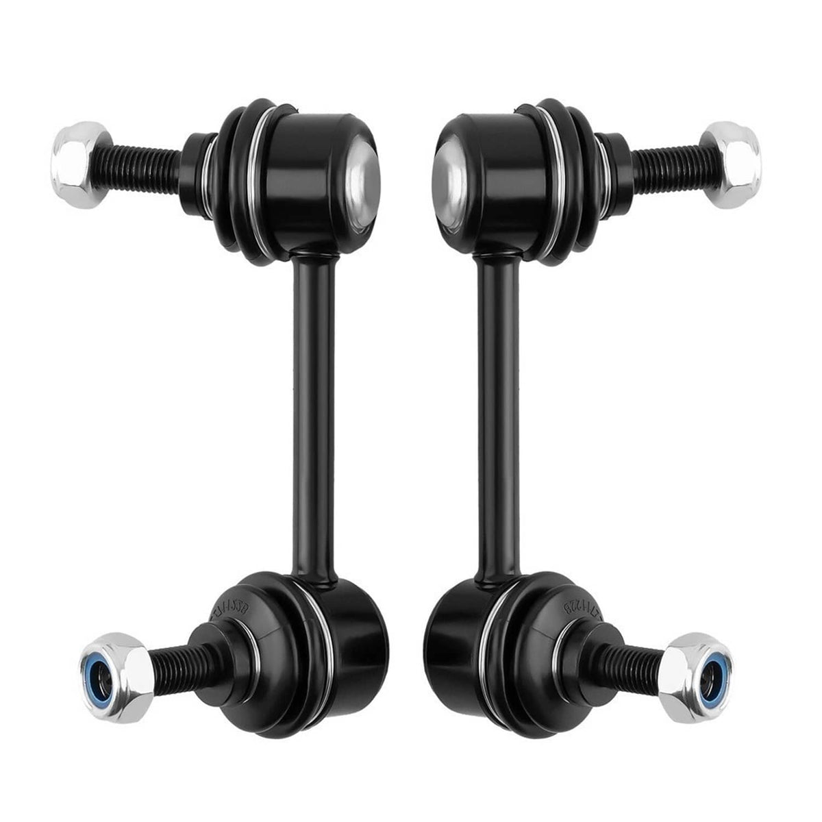 Stabilizer bar link set, black ball joints with threaded stud ends