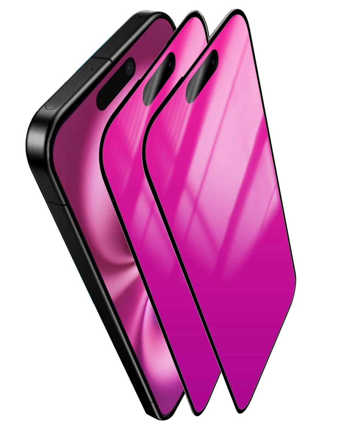 RivetOak Heromiracle 2 Pack for iPhone 16 Privacy 6.1 inches, 16 (Pink)