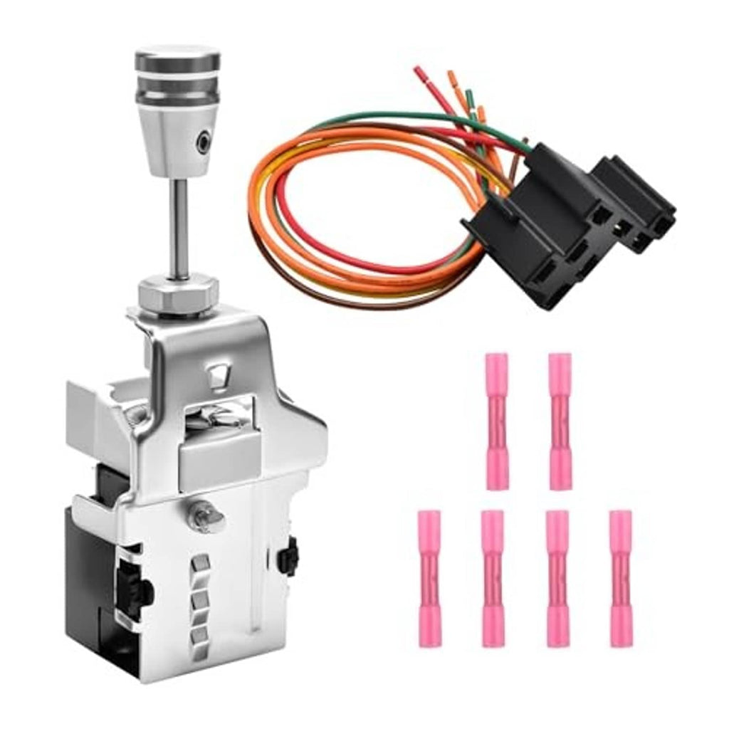 Headlight switch wiring harness kit with multi-pin connector and colored jumper wires