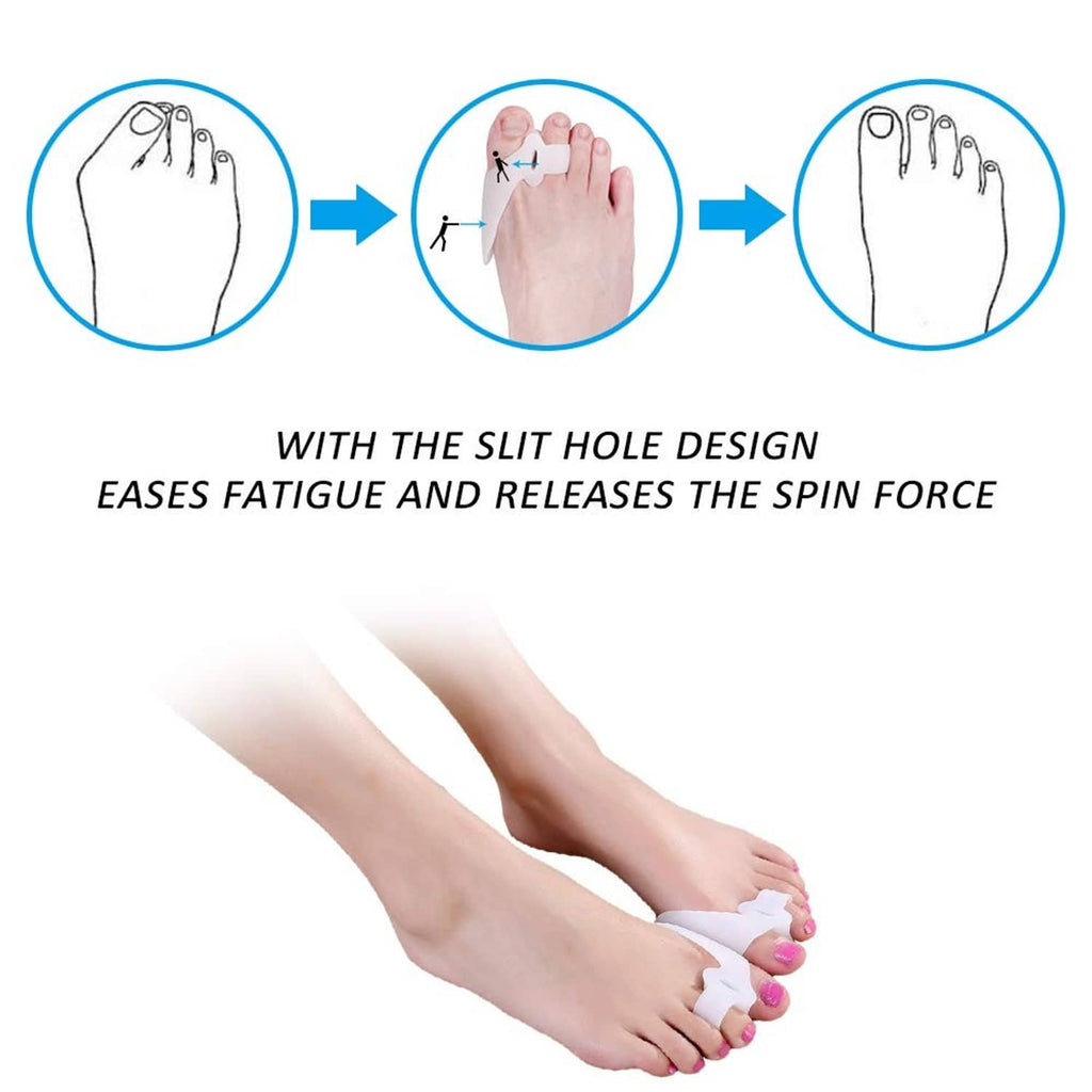 RivetOak Toe Separator Gel Bunion Corrector Hammer 5 Count (Pack of 1)