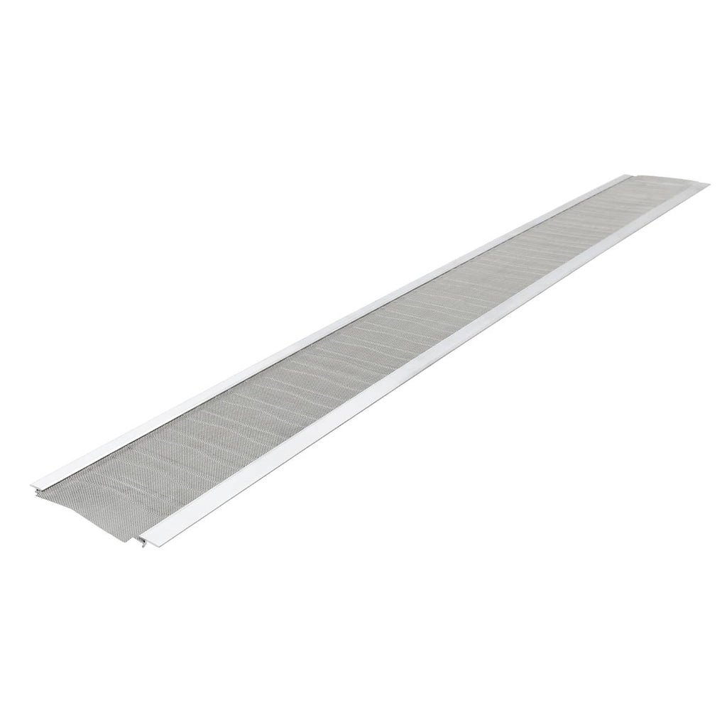 6-inch aluminum gutter leaf guard cover with steel mesh, long strip