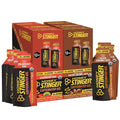 Honey Stinger caffeinated energy gel variety pack with Strawberry Kiwi and Salted Caramel Latte boxes