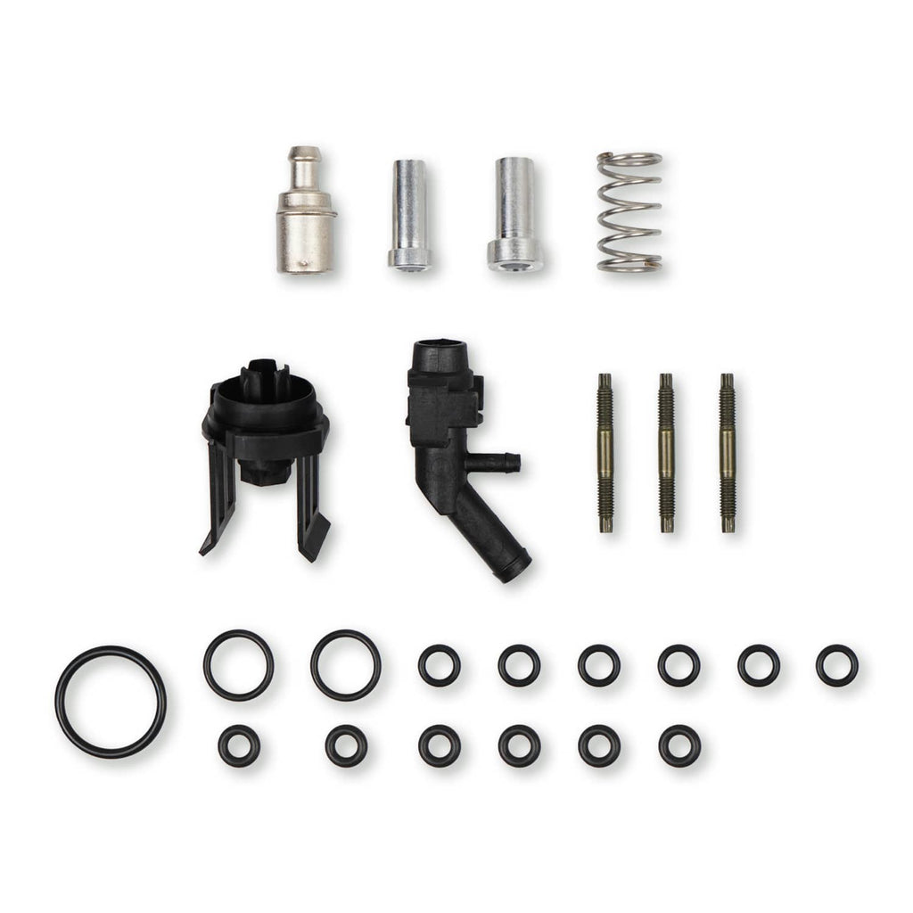 Intake manifold gasket kit parts: sensors, connectors, springs, pins, and O-rings