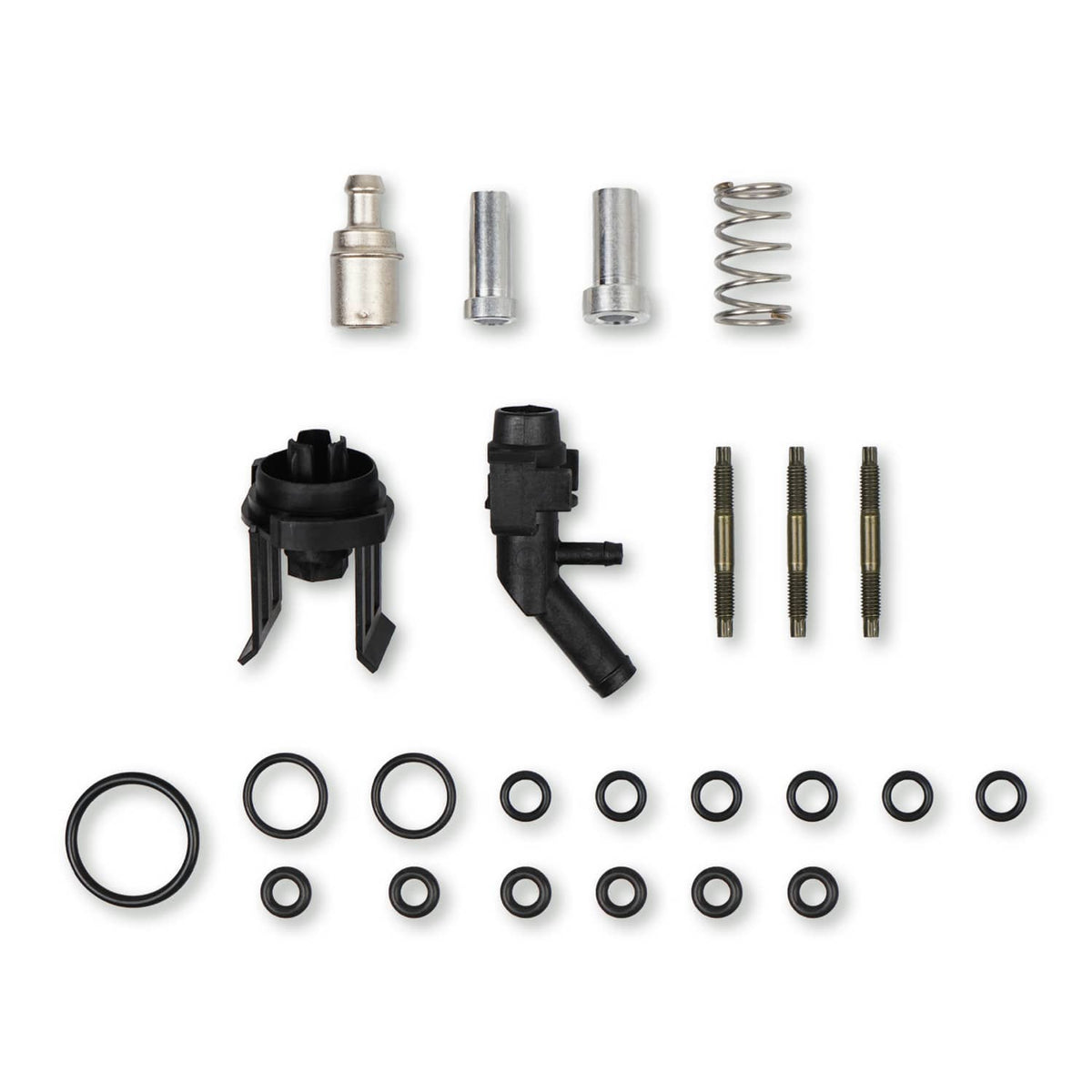 Intake manifold gasket kit parts: sensors, connectors, springs, pins, and O-rings