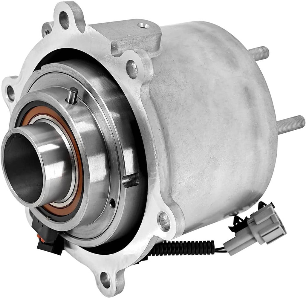 Rear differential coupling side view with hub and wiring harness connector