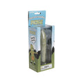 Electronic yodeling pickle toy in retail box, plastic clamshell packaging