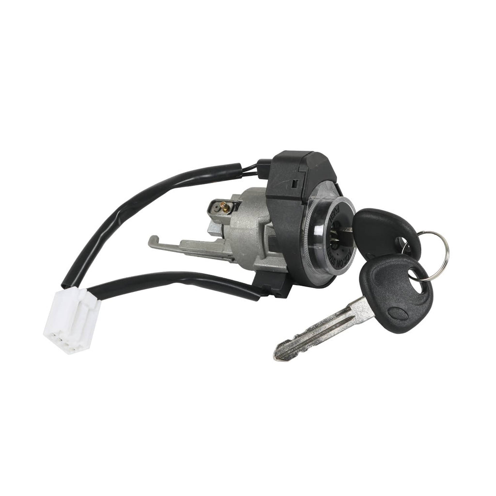 Ignition lock cylinder switch with two keys and black wiring