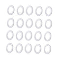 Aluminum transmission drain plug crush washers, set of 20 silver seal rings
